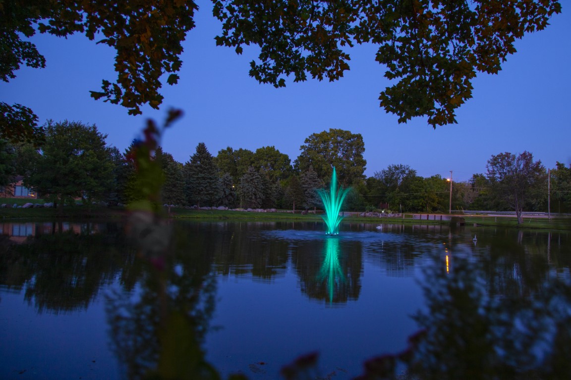 The Amherst Fountain is proudly manufactured in the USA. Also available with lights.