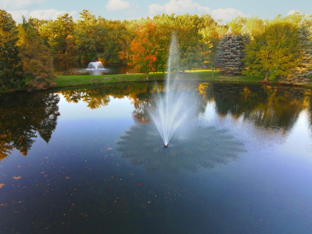 Amherst Fountain - healthy ponds through oxygen transfer and water circulation.