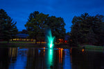 Amherst Fountain, 3 hp for large ponds with color changing LED lights.