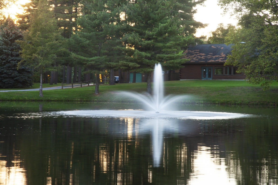 Scott Aerator Baystone Fountain For Medium, Residential Ponds