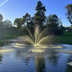 PondSelect Classic Series 1/2 HP Pond Fountain, 5 Spray Patterns – 120V