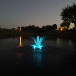 PondSelect Classic Series 1/3 HP Pond Fountain, 5 Spray Patterns – 120V