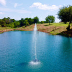 PondSelect Classic Series 1 HP Pond Fountain, 5 Spray Patterns – 120V