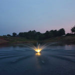PondSelect Classic Series 1 HP Pond Fountain, 5 Spray Patterns – 120V