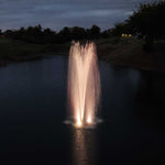 PondSelect E-Series 1/2 HP Pond Fountain, 4 Spray Patterns – 115V or 230V