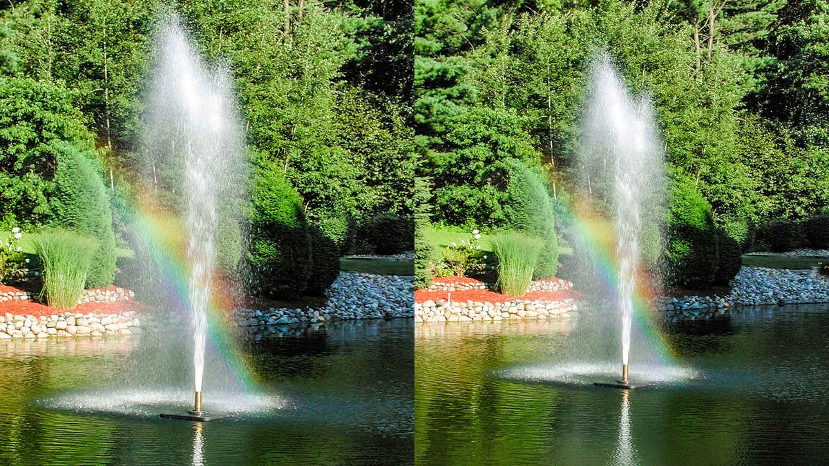 Gusher Fountain for medium ponds by Scott Aerator