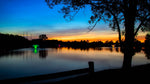 Enjoy your North Star fountain at night with color-changing LED lights.